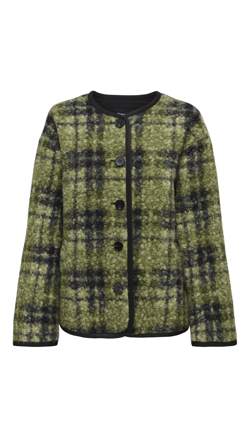 Veste Bouclette Dark Olive ONLANNI ONLY - 1 | MULHERES